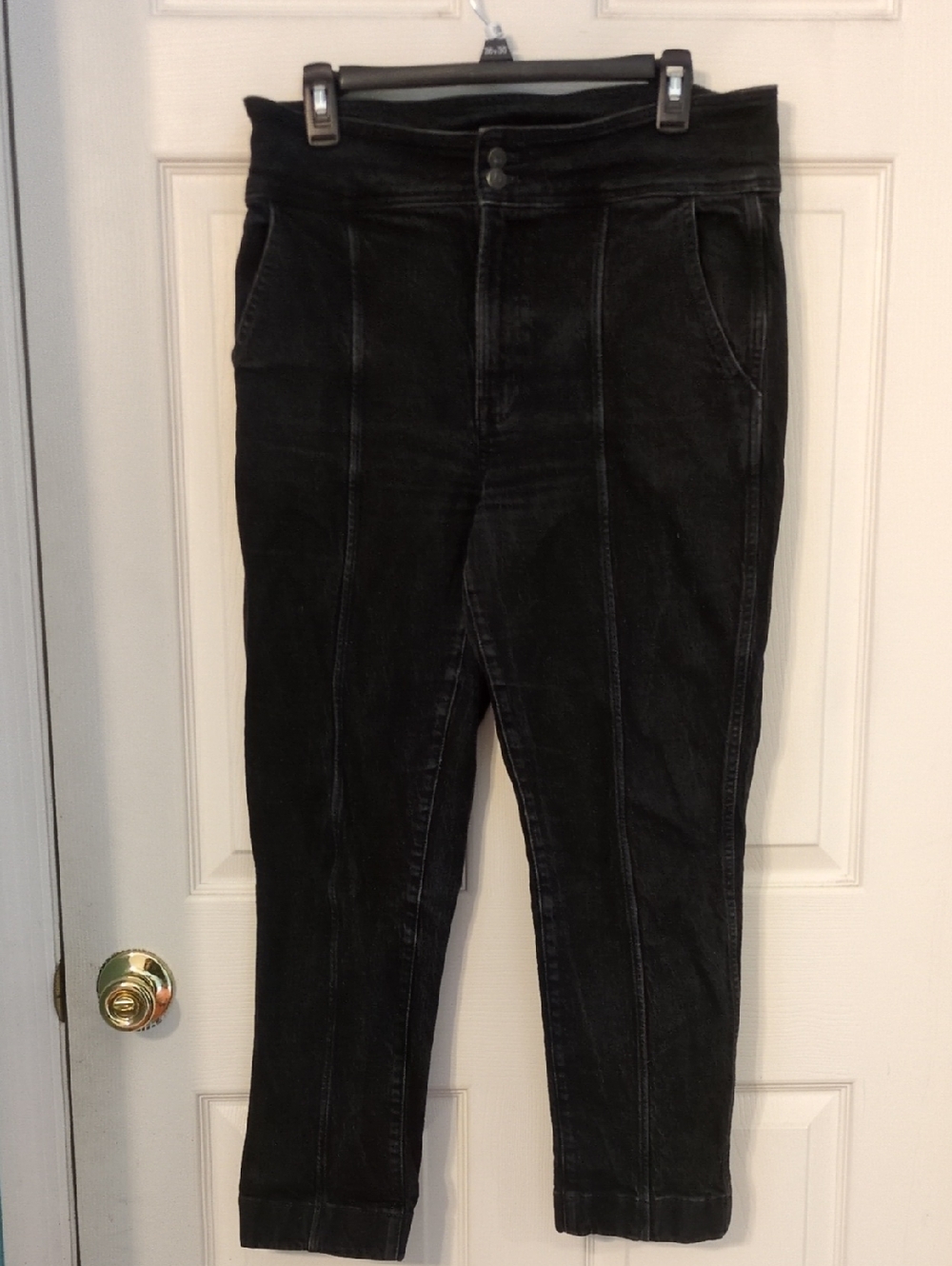 Madewell Black Ankle Cropped Jeans